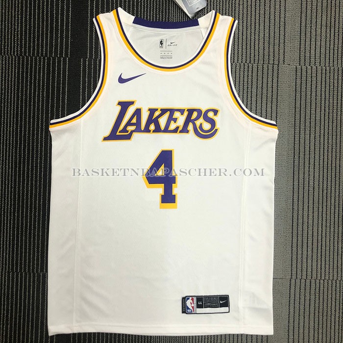 Maillot Los Angeles Lakers Rajon Rondo NO 4 Association 2021-22 Blanc